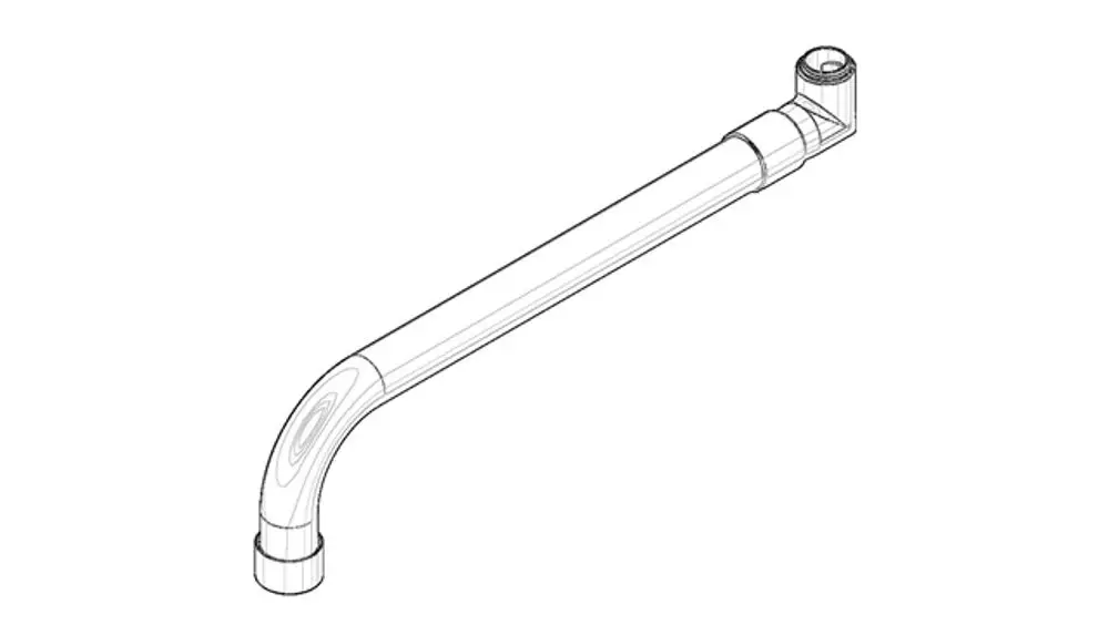 DORNBRACHT Auslauf ERSATZTEILE 04282507710 317,5 x 93 x 29 mm Platin gebürstet, 04282507710-06 Galeriebild 1